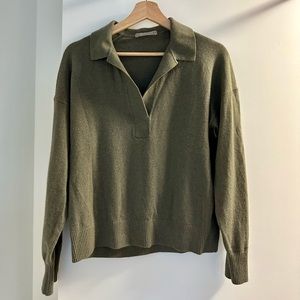 Everlane The Cashmere Polo Sweater